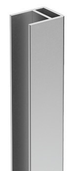 Zesilovací lišta, pro posuvné dveře, délka 2500 mm, hliník, Häfele Déco