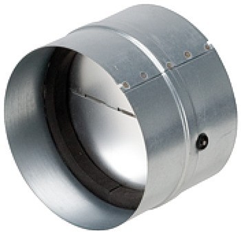 Zpětná vzduchová klapka, kulatý potrubní systém