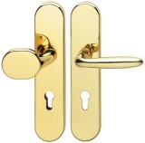 Bezpečnostní dveřní kliky, mosaz, Hoppe, Verona M86G/3331/3310/151 ES1 (odolnost proti násilnému vniknutí)