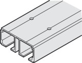 Dvojitá pojezdová kolejnice, předvrtané, 73 x 31 mm (Š x V)