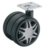 Dvojité kolečko, Nosnost 60 kg, řiditelné