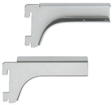 Konzole, Pro vložení dřevěných polic, se 2 vrtanými otvory Ø 5 mm