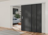 Kování pro posuvné dveře, Häfele Slido D-Line11 80P teleskopické otevírání