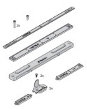 Mechanismus tlumeného dotahu, Pro hmotnost dveří až 40 kg