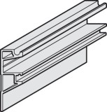 Montážní lišta, vysoká, předvrtaná, šířka 19 mm