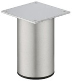 Nábytková noha, Nosnost: 70 kg, s deskou, bez nastavení výšky, hliník