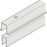 Nastavovací/vymezovací profil, Pro pevný prvek, předvrtaný, lze zkrátit na míru