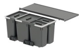 Odpadkové koše, 1 x 15, 1 x 23 a 2 x 10 litrů, Häfele