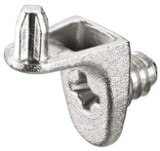 Podpěrka police, Häfele Ixconnect SH-W-5044 / SH-W-5046 podpěrka police k přišroubování do vrtaného otvoru Ø 5 mm, zinková slitina