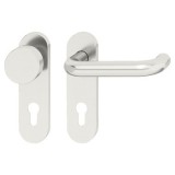 Sada dveřních klik, Häfele Startec model PDH 5102, nerez, požárně odolné dveře, únikové dveře