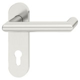 Sada dveřních klik, Häfele Startec model PDH 5106, nerez, požárně odolné dveře, únikové dveře