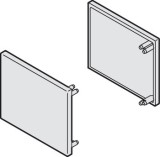 Sada koncové krytky, pro jednoduchou pojezdovou kolejnici 31 x 33 mm (Š x V) s montážní lištou 8 mm a panelem k nacvaknutí výšky 38 mm