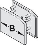 Sada koncové krytky, pro pojezdovou kolejnici