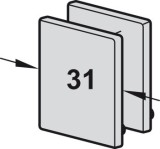 Sada koncové krytky, Pro pojezdovou kolejnici ①
