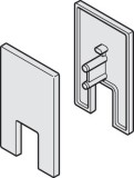 Sada koncové krytky, Pro sadu upínací patky pro sklo, pro Häfele Slido D-Line11
