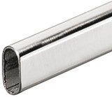 Šatní tyč, OVA 30 x 15 mm, nerez