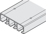 Trojitá pojezdová kolejnice, předvrtané, 111 x 31 mm (Š x V)