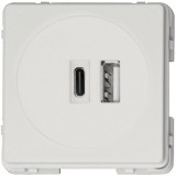 USB dobíjecí jednotka, Modul, 2 zásuvky, 230 V