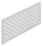 Větrací mřížka, Service+, hranatá, hliník, nerez, mosaz nebo měď
