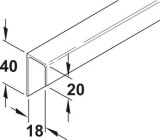 Vodicí lišta, neperforovaná