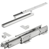 Výsuvy pro výsuvnou skříň, Plnovýsuv, nosnost do 120 kg, ocel/plast