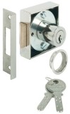 Zámek se střelkou k přišroubování, Se zámkovou vložkou Kaba 8, přizpůsobený standardní profil, backset 25 mm